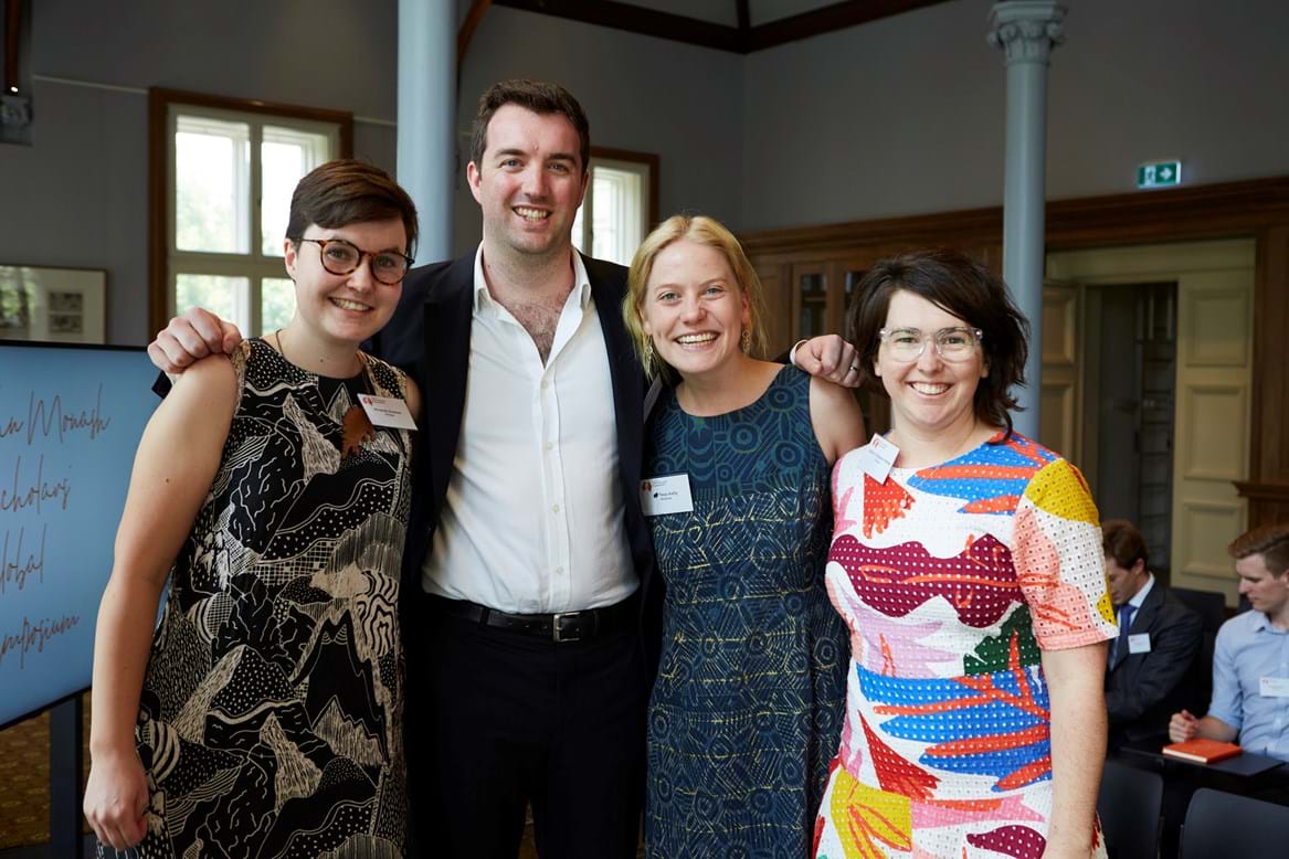 John Monash Scholars (L to R): Miranda Gronow, Dr Davis McCarthy, Tess Kelly and Kathryn Roberts Parker.